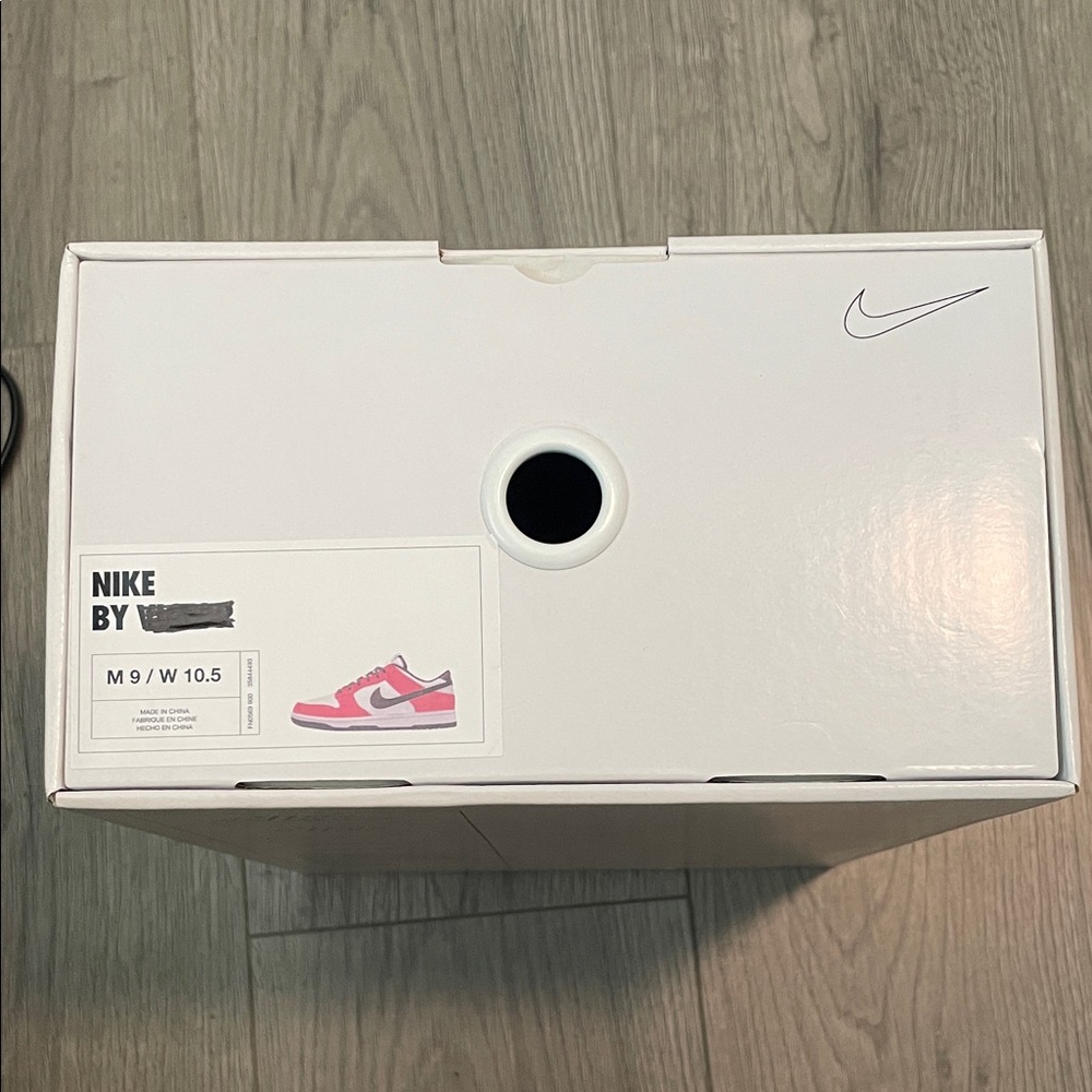 Nike Kids Pink and White Sneakers